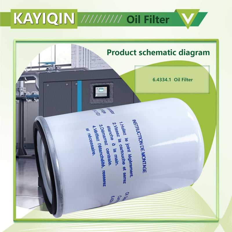 [Australia - AusPower] - 6.4334.1 KAYIQIN Oil Separator Cartridge Compatible with Kaeser Air Compressor, Replacement Filter 6.4334.1/G1 6.4334.0 