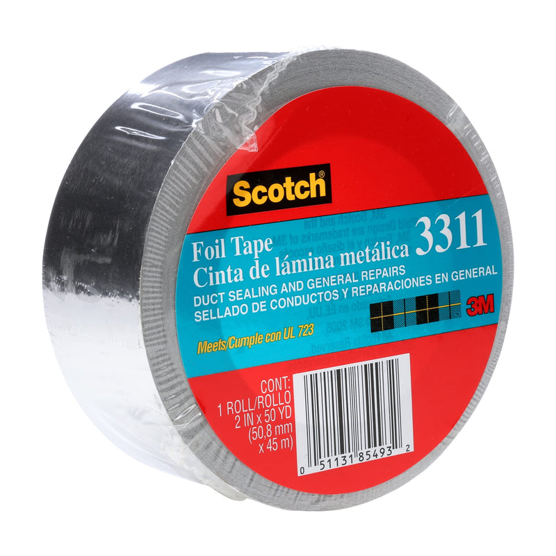 Scotch Foil Tape, 2 inches by 50 Yards, 3311, 1 roll
