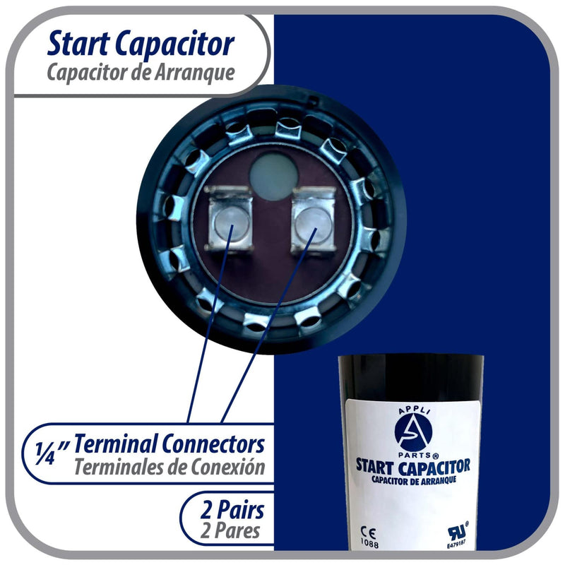 [Australia - AusPower] - Appli Parts Condensador Capacitor Arranque 1000-1200 Mfd (microfaradios) uF 110-125 VAC remplazo universal para motores electricos de distintas aplicaciones 4.6cm Diametro 11cm Alto CON-1000-110 