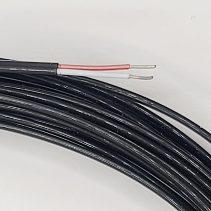 [Australia - AusPower] - J-Type Thermocouple Wire AWG 24 Solid Wire w. High Temperature PFA Plastic Insulation - 10 yd 