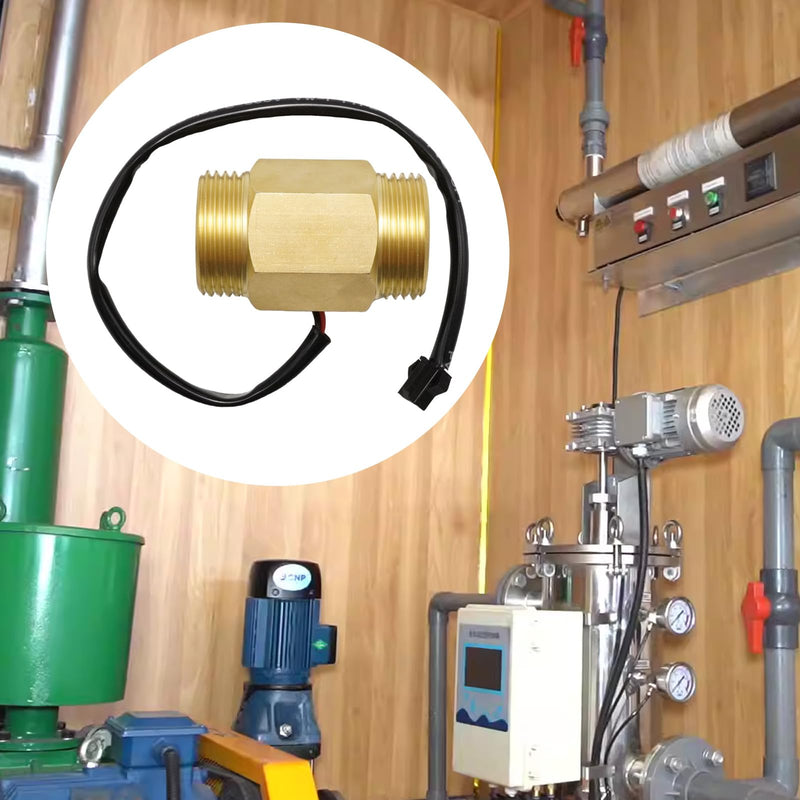 Hoypeyfiy 1 inch (1.3 inch) water flow sensor, stable hall flow meter for water heaters, water machines and industrial applications