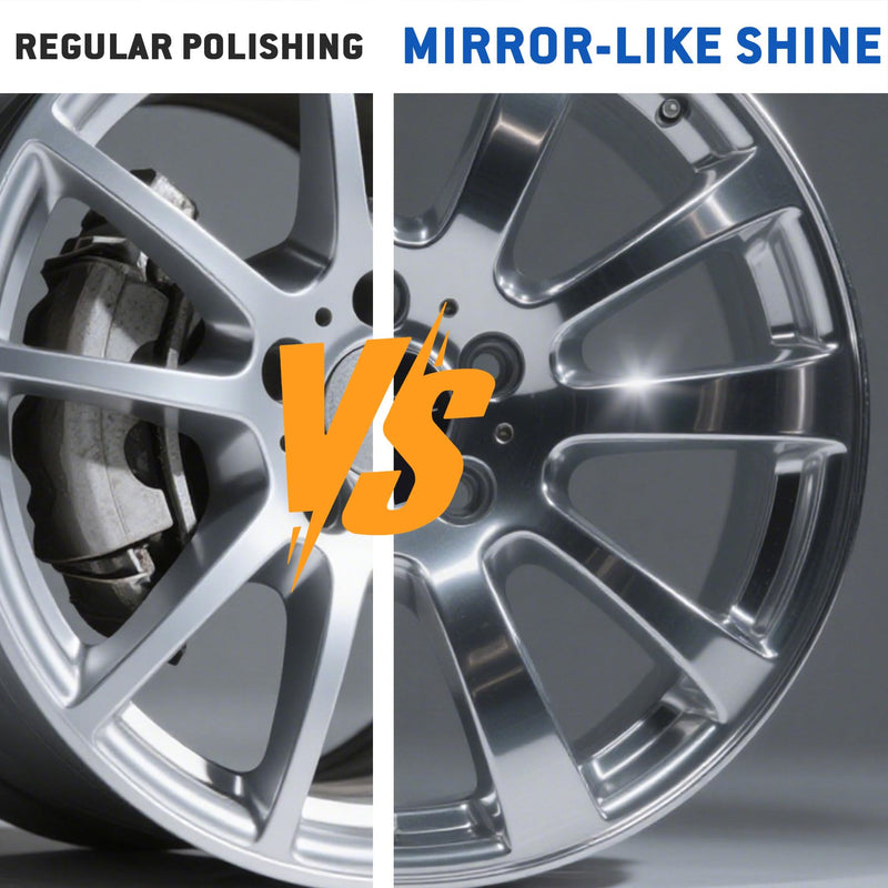 [Australia - AusPower] - 8" S-Shape Fine Airway Buffing Wheel with 5/8" Arbor Flange-Free Hub, Buffing Wheels for Angle Grinder, Polishing Wheels for Mirror Finish on Aluminum Stainless Steel Truck Wheels Rims 