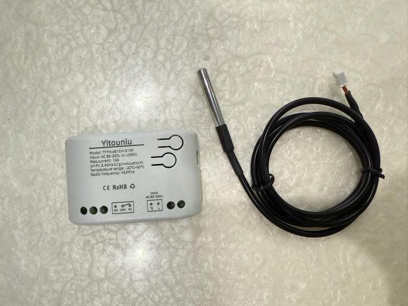 [Australia - AusPower] - Tuya WiFi Intelligent Temperature Sensor | 85-250V Dry Contact Relay | Monitoring Intelligent Module | Device Sharing | Compatible with Alexa Google 