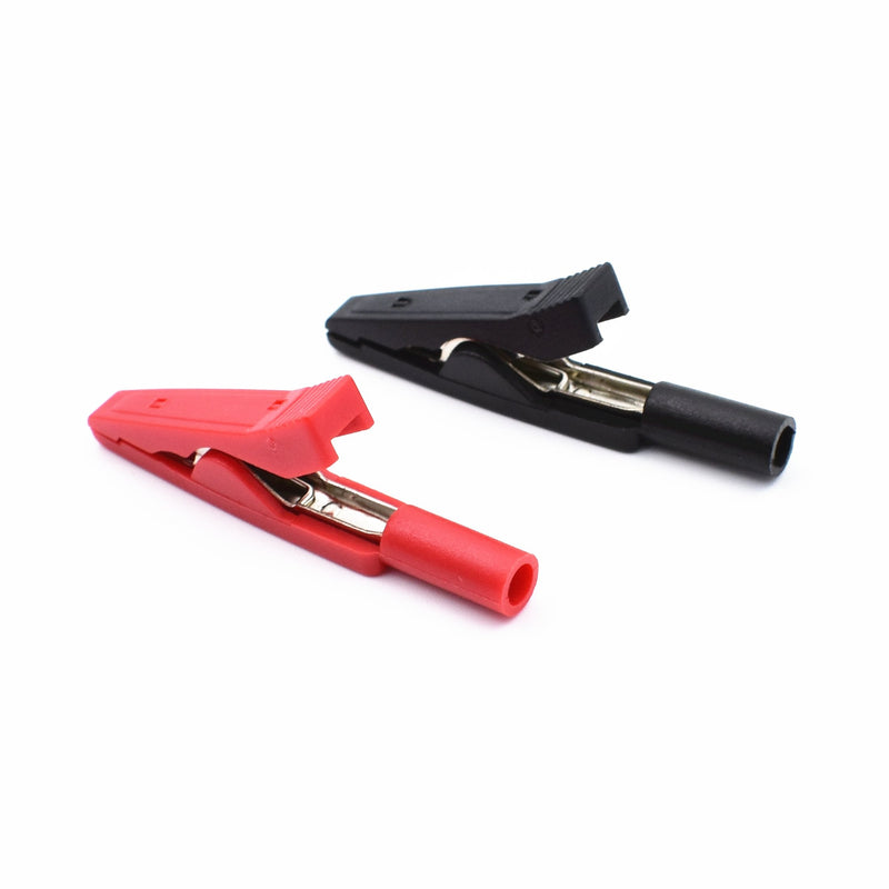 [Australia - AusPower] - 5Colors Insulated Mini Test Alligator Clips Crocodile Clamps for 2mm Test Probes, 2mm Banana Plugs Multimeter Electrical Testing 10Pcs 5 Colors 