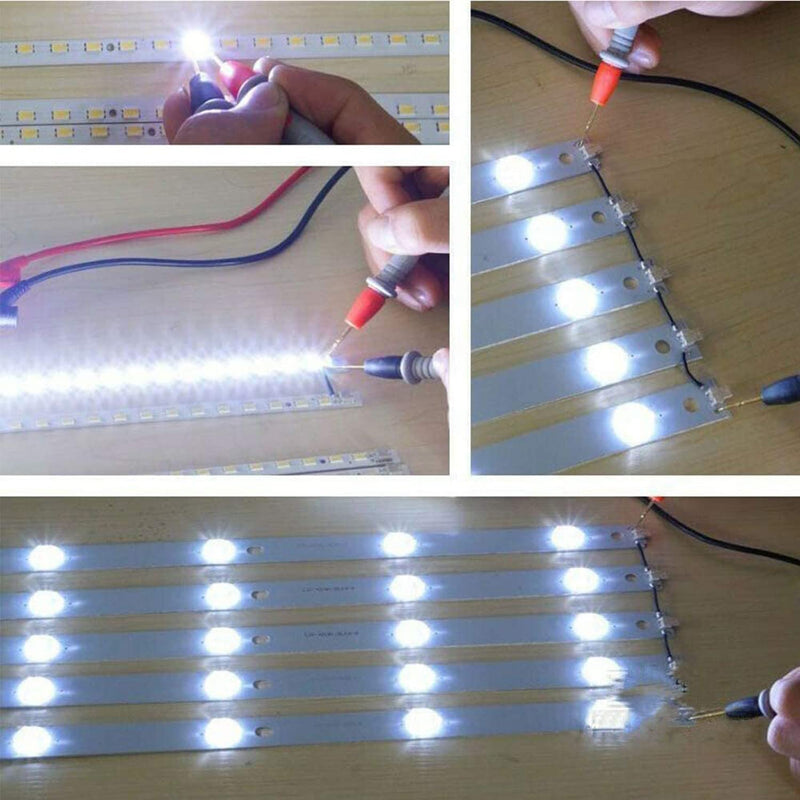 [Australia - AusPower] - LED Lamp Bead TV Backlight Tester with Power Switch/Probe Pens/Power Cable, 0-300V Adaptive Voltage LED Strip Lamp Beads Light Source Testing Tool for All LED Lights Repair (Black) 