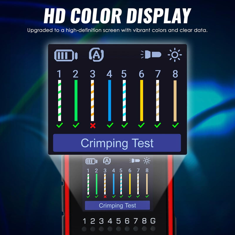 [Australia - AusPower] - 4-in-1 Fiber Optic Power Meter Portable Optical Fiber Power Tester Optical Fiber Cable Tester Visual Fault Locator VFL OPM REF FC/SC/ST Universal Interface LCD Display Fiber Tester 
