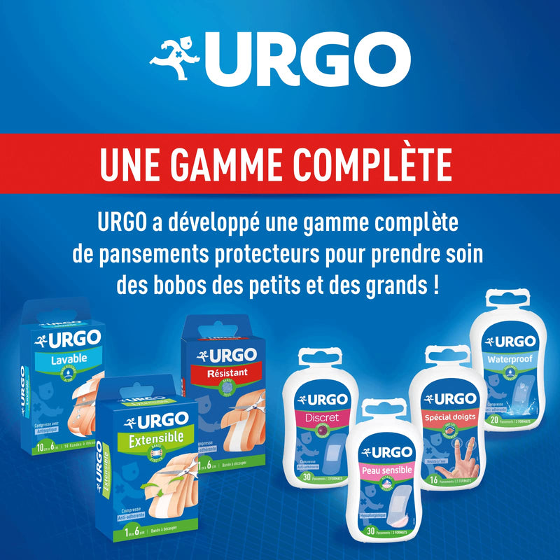 Urgo – Durable Cutting Tape – Fabric Tape – Non-Stick Compress – 1 x 8 cm 1 m x 8cm