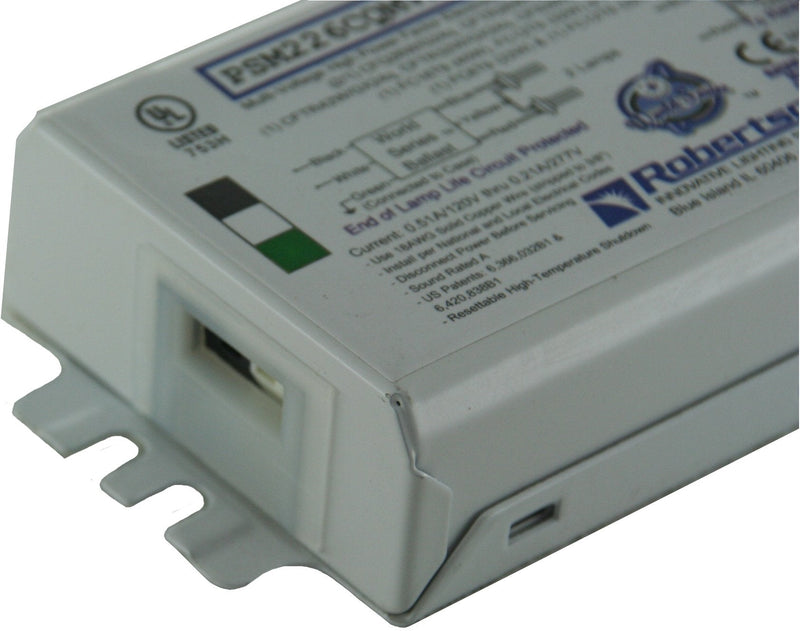 [Australia - AusPower] - ROBERTSON 3P20145 Individual Fluorescent eBallast, 2 CFQ26W/G24q CFL Lamp, Program Start, 120-277Vac, 50-60Hz, Normal Ballast Factor, HPF, Model PSM226CQMVDWCE (Replaces PSM226CQMVDW or PSM226CQMVW) 