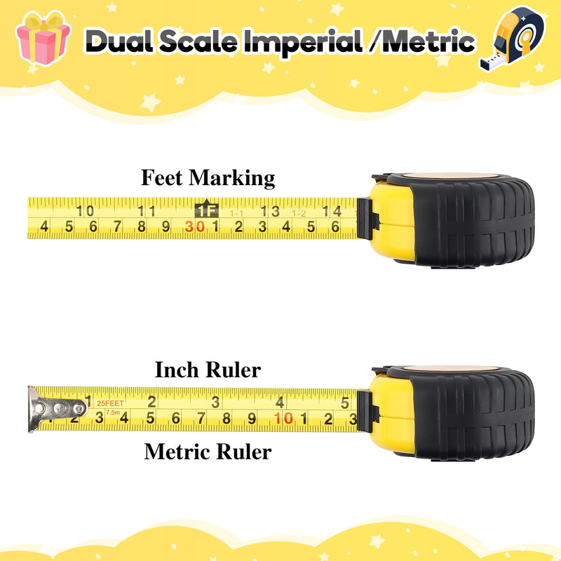 [Australia - AusPower] - One Measures Up Gifts for Dad, Dad Gifts from Son Daughter, Fathers Day Birthday Christmas Gifts for Dad, Tool Gifts Woodworker Carpenter Gifts, No One Measures Up to You, Engraved Tape Measure 25 FT 