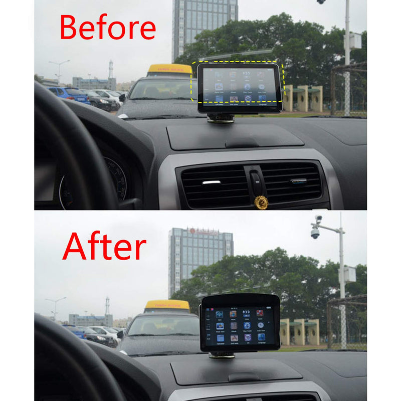[Australia - AusPower] - Semetall GPS Sun Shade Cover Universal Flexible GPS Sun Shade Cover for 7 Inch Car Navigation Accessories Car Navigation Visor Extender (Black) 