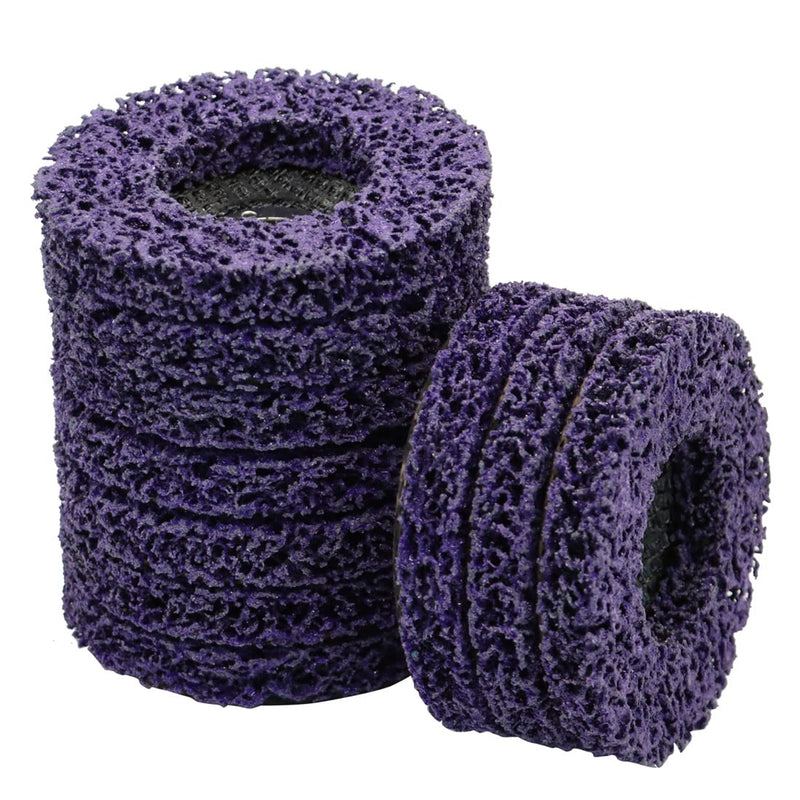 [Australia - AusPower] - 10 PCS 4" x 5/8" Strip Discs Strip Wheel for Angle Grinder Clean Remove Paint Coating Rust Welds Oxidation 