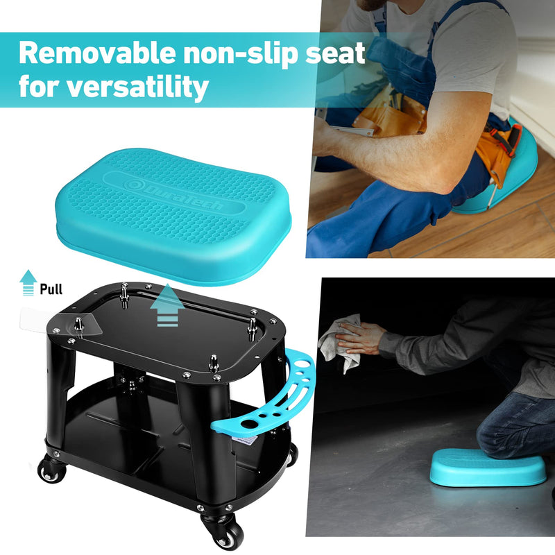 [Australia - AusPower] - DURATECH Rolling Mechanic Stool and Magnetic Tape Measure 