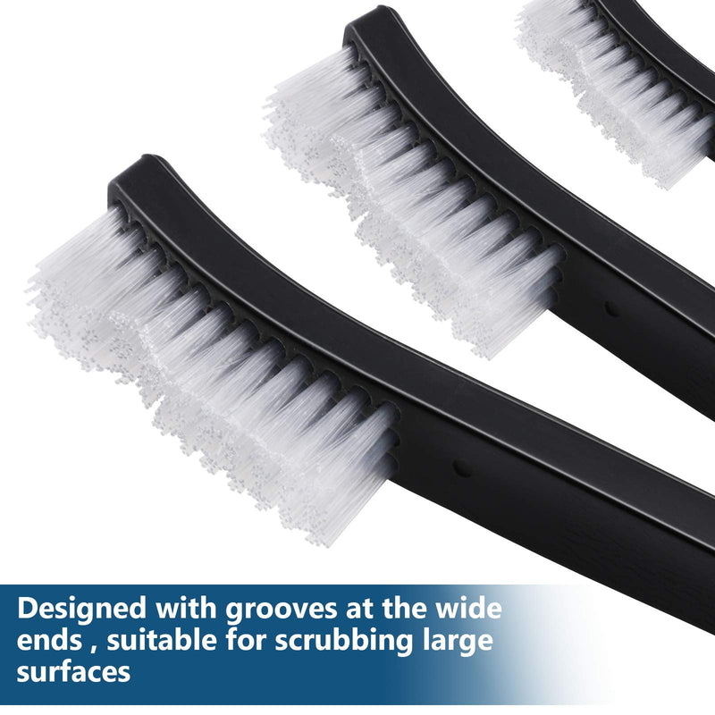 [Australia - AusPower] - Accmor Gun Cleaning Brushes, 9 Packs Double-Ended Gun Cleaner Kits 7 Inch Bronze All Purpose Gun Cleaning Brush Tool with Plastic Handle for Cleaning Welding Slag and Rust 9 Nylon White 