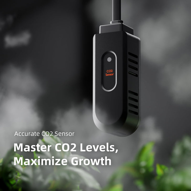 [Australia - AusPower] - Spider Farmer GGS Sensor Pro Kits, 4-in-1 VPD/PPFD/Temp/Humid Sensor with CO2 Sensor, for Indoor Growing Environmental Monitoring Precision Control 