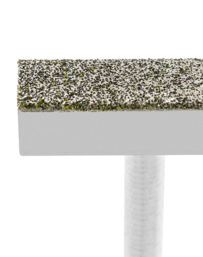 QWORK 3 Pieces Sharpening Stone Dresser, Diamond Grinding Wheel Straightener for Grinding Deburring Discs, 45 x 10 mm Head