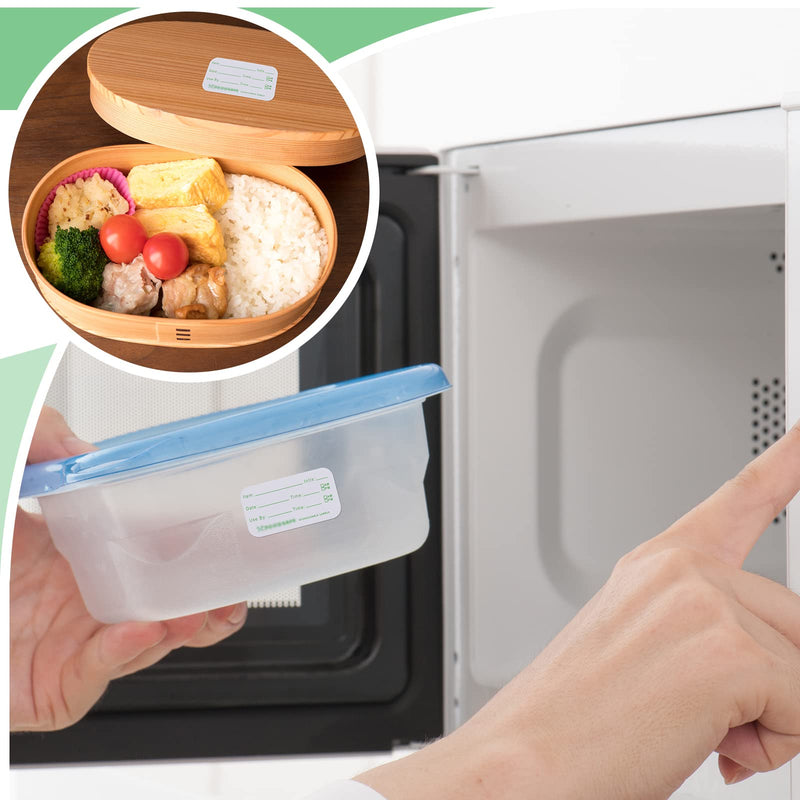[Australia - AusPower] - Outus 3000 Pieces Food Labels for Containers 1 x 2 Inch Expiration Date Stickers Washable Meal Prep Food Storage Labels Freezer Tape Easy to Write for Home Kitchen Restaurant Supplies 