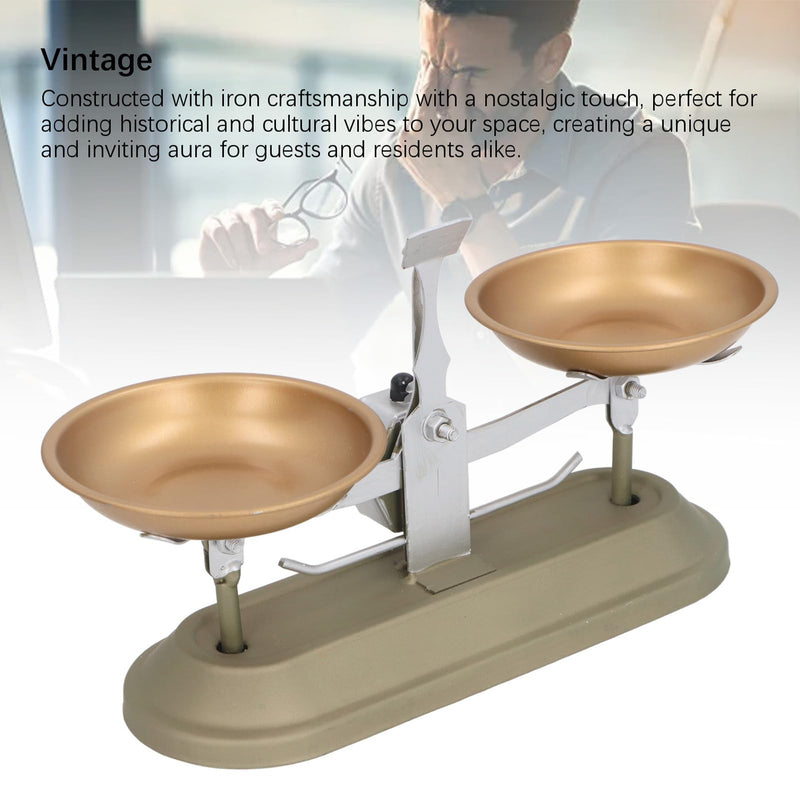 [Australia - AusPower] - Mechanical Scales Balance Tray Table Scales Double Pan Scales for Lab School Physics Lessons Various Weights Home Desktop 
