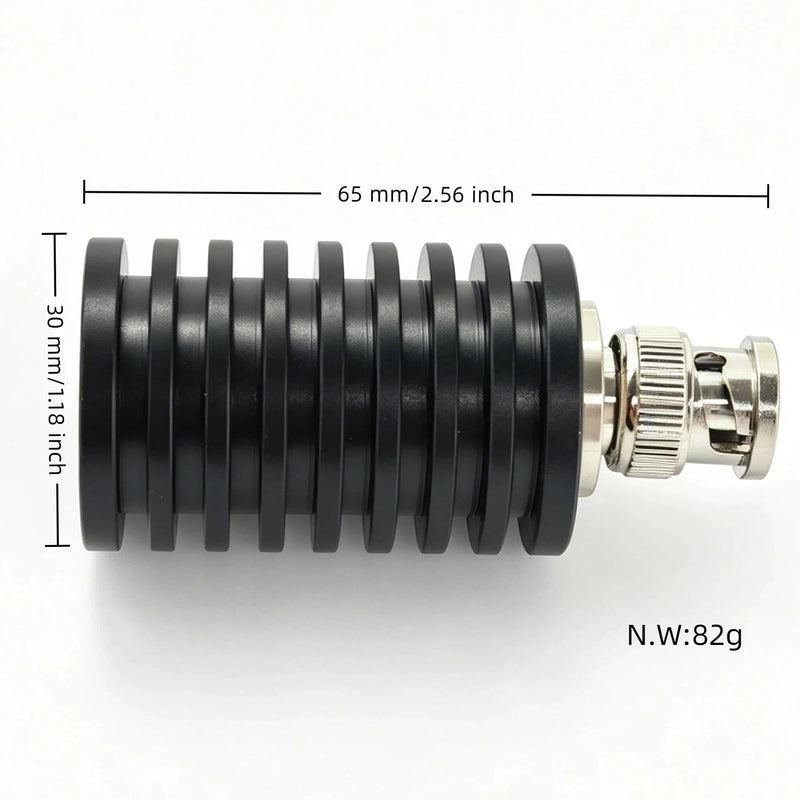 BECEN 25W BNC Dummylast 50 Ohm DC bis 3GHz Q9 Dummy Load for Ham Radio | 25W BNC dummy load 50 ohm DC to 3GHz low VSWR compact Q9 RF termination Load for antenna SDR lab testing