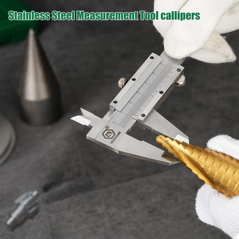 [Australia - AusPower] - Vernier Calliper Analogue 150 mm 6 Inch Stainless Steel Calliper Micrometer Measuring Tool 