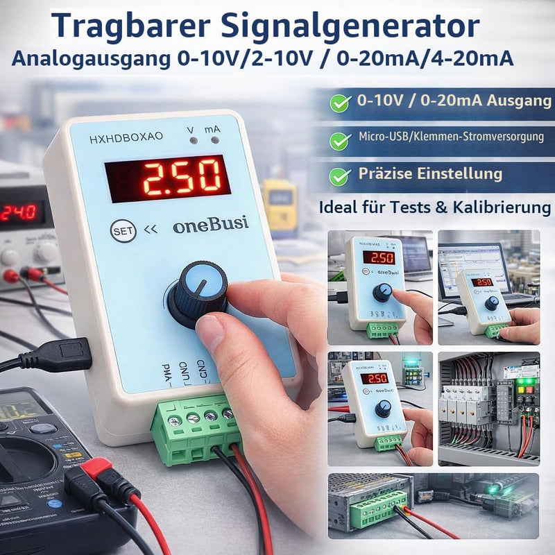 Digital Analogue Signal Generator Digital Analogue Handheld 0-10V/2-10V 0-20mA/4-20mA Current Voltage Signal Source Function Generator