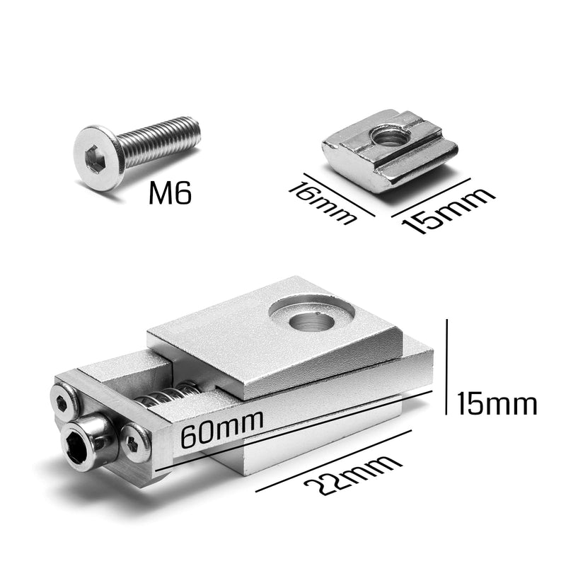 [Australia - AusPower] - Genmistu T-Track Mini Vise Hold Down Clamp Kit [4 Pieces] Compact 
