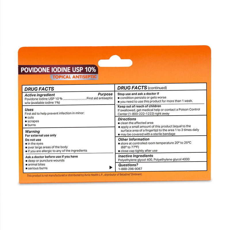 [Australia - AusPower] - Globe (4 Pack) Povidone Iodine 10% First Aid Ointment 1 Oz, for Cuts Scrapes Burns (Compare to Betadine) 