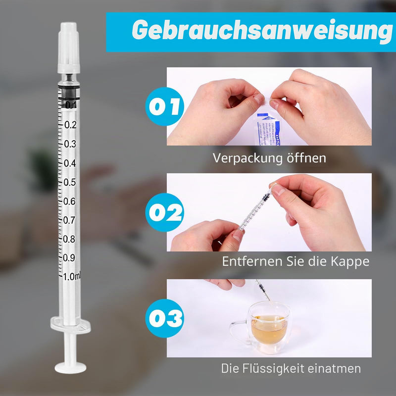 Pack of 24 Syringes Colostrum Syringe, 1 ml without Needle Dosing Syringe, Colostrum Collector Plastic Syringes, Syringe for Watering Plants, Liquids for Labs (24)