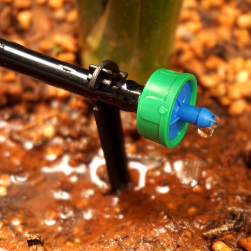 [Australia - AusPower] - 0.5 GPH Drip Irrigation Emitters Pressure Compensating Drippers Constant Flow Heads Parts Garden Flower Pots Plants Systems Dig Kit for 1/4 Inch Watering Tubing Line 50-Pack, 1/2 GPH 0.5 GPH 
