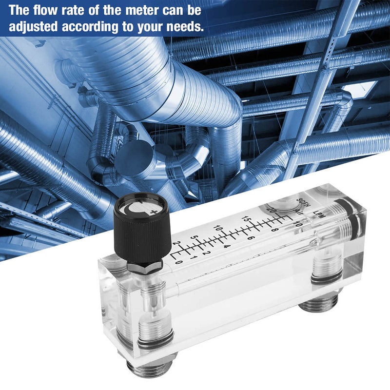 Panel Type Gas Flow Meter LZM-6T Acrylic Flow Meter Adjustable Panel 1~10LPM Flow Meter