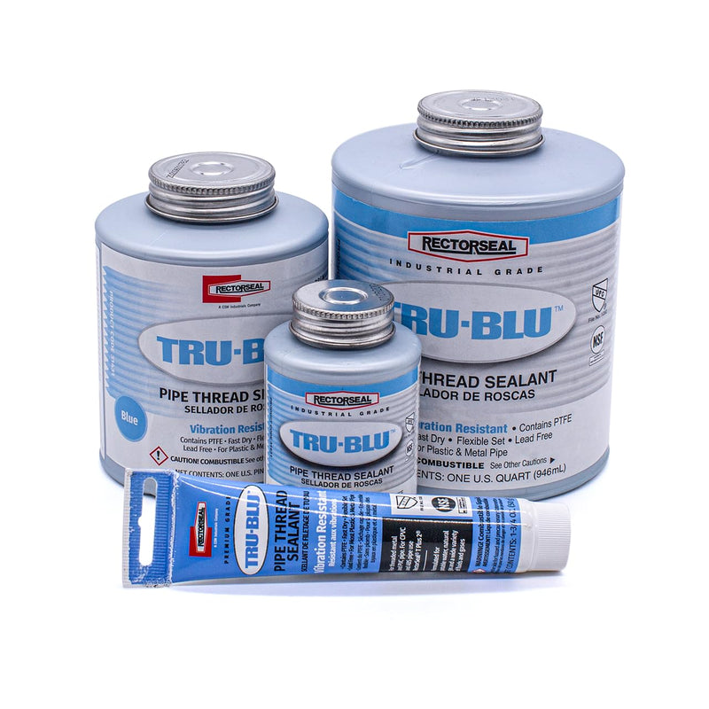 [Australia - AusPower] - Rectorseal 31431 Pint Brush Top Tru-Blu Pipe Thread Sealant , Blue 