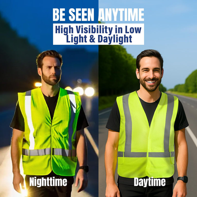 NYOrtho High Reflective Vest - Construction Vest - Universal Fit - ANSI/ISEA Class 2 - Sweat-Free With Reflective Material 32-44 Mesh 6