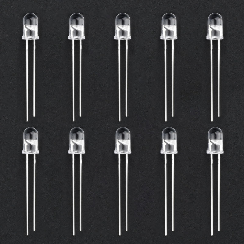 [Australia - AusPower] - 2 Sets 50Pcs LEDs Infrared Emitter and IR Receiver Diode 5mm 940nm Infrared Emission and Receiver Diode(100Pcs in Total)[Light Emitting diodes (LEDs)] 
