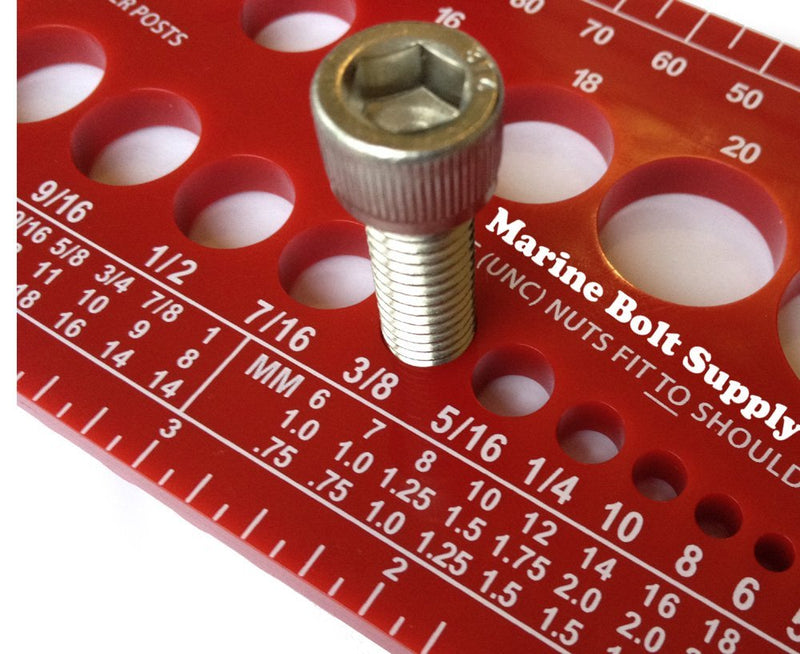 [Australia - AusPower] - All 3 Colors! Gauges for Bolts, Screws, Nuts & Threads (Fractional & Metric) (Green, Red & Blue) 