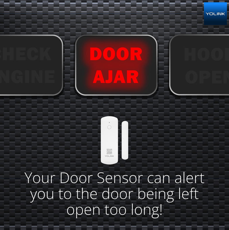 YoLink LoRa Smart Door Sensor Starter Kit: Hub & Door Sensor - Door Left-Open Reminders, up to 1/4 Mile Open-Air Range, up to 5 Year Battery Life, Alexa, IFTTT, Home Assistant