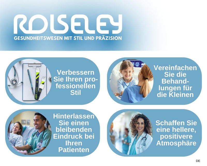 Professional quick and slow release medical nurse tourniquets, variety of patterns. Light blue with medical pattern