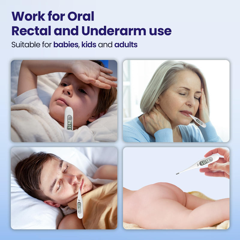 [Australia - AusPower] - Oral Thermometer with Forehead Thermometer 