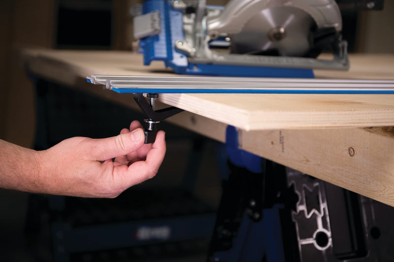 Kreg Track Clamps - Secure Non-Slip Grip - Track Saw Clamp - Professional-Grade Woodworking Tool - KMA7520