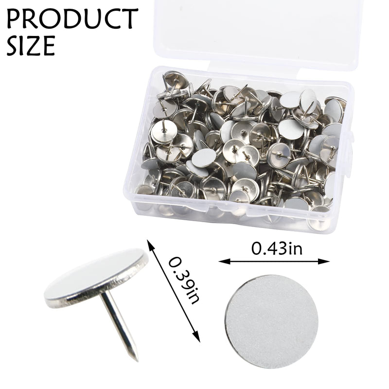 [Australia - AusPower] - 200 PCS Reflective Tacks Trail Marking Tacks Hunting Reflective Tack Metal Mark Trail Reflective Thumb Tree Tacks for Hunting Hiking Accessories 