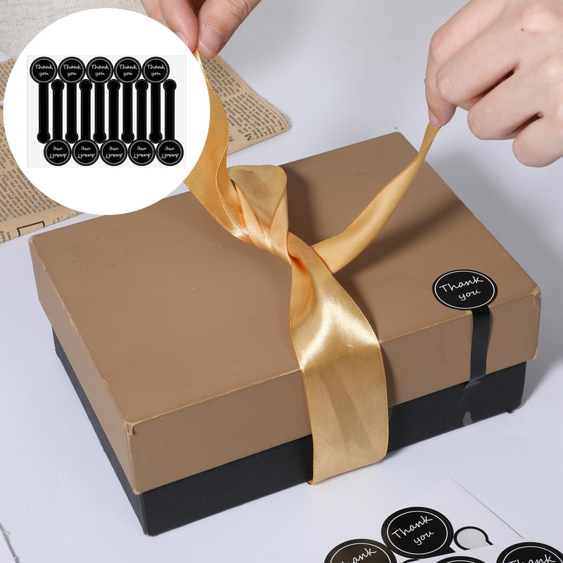 300 PCS Tamper Evident Labels for Food Packaging, Handmade Food Long Baking Seal Labels Black Self-Adhesive Foods Label for Bakery, Candy, Artisan Crafts Decorative Label