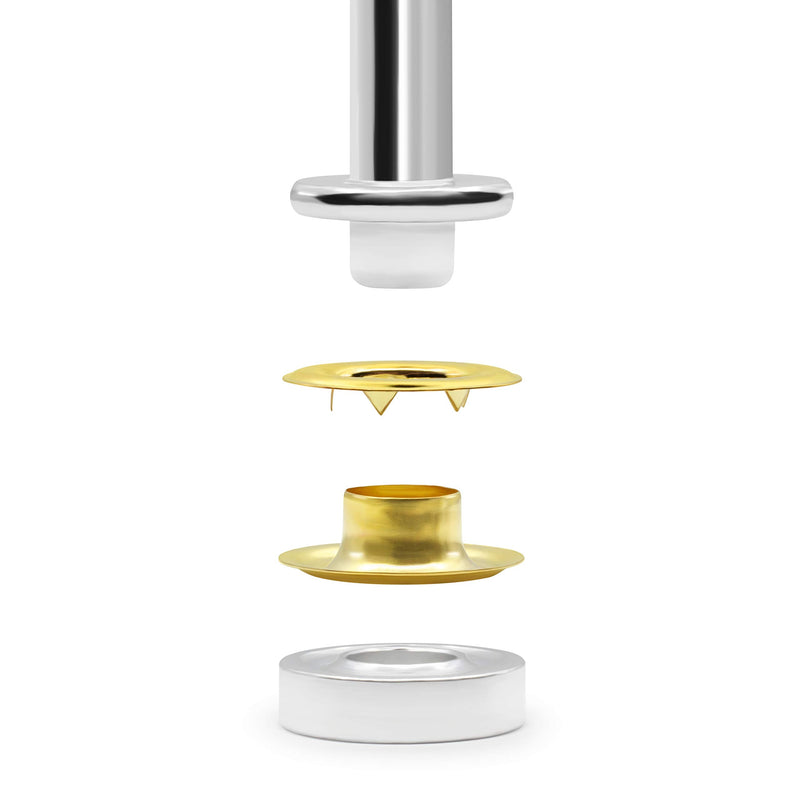 Dritz 7/16" Extra-Large Eyelets with Tools, Gold, 72 Sets