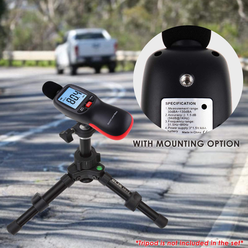 [Australia - AusPower] - Professional Noise/Sound Level Meter Digital 30~130dBA Decibel Meter Measuring Instrument 