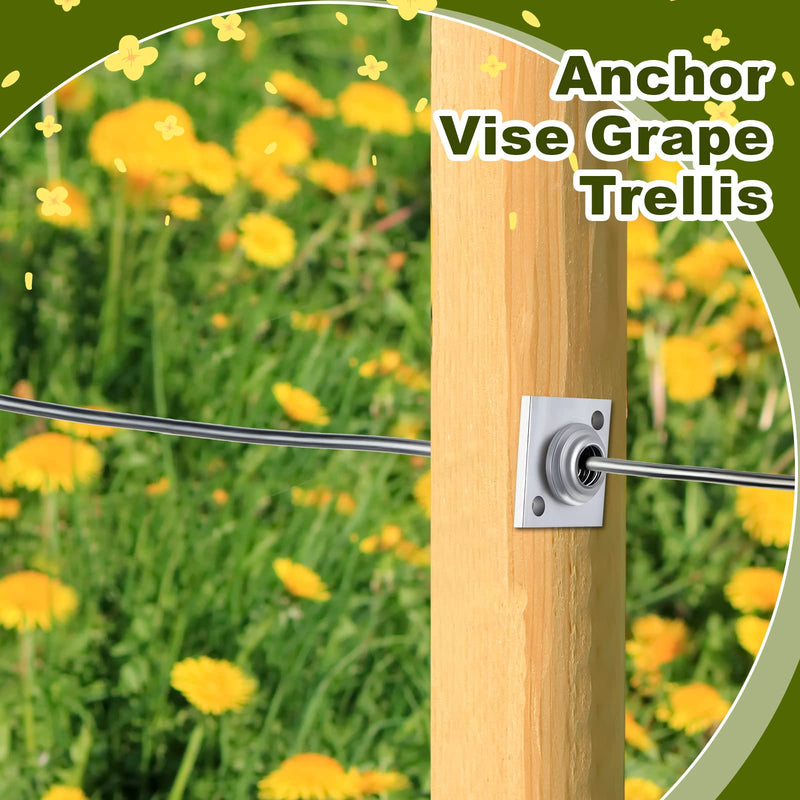 [Australia - AusPower] - 20 Pieces Anchor Wire Vise Anchor Vise Grape Trellis Anchor Vise for Tightening 8~11 Gauge Wire to Build Trellises, Vineyards, Fences and Arbors 20 