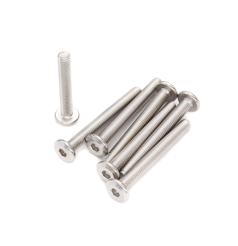 [Australia - AusPower] - binifiMux 10pcs M6 x 50mm Rivet Countersunk Socket Cap Allen Bolts Rivet Screws Furniture Connecting Bolts 304 Stainless Steel 