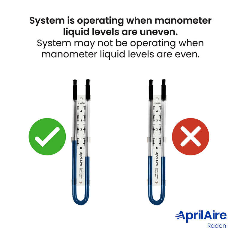 [Australia - AusPower] - AprilAire Easy to Read 0-5" Manometer, Radon Manometer, ARN05M 