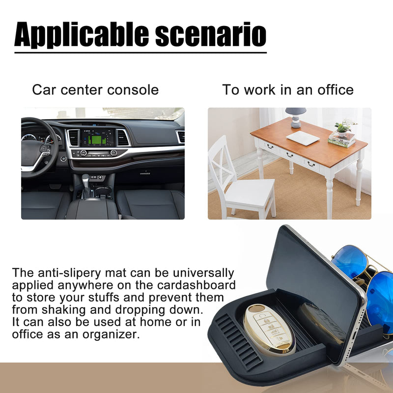 [Australia - AusPower] - Anti-Slip Gel Pad Car Dashboard Stand for Navigation Cell Phone, Black 