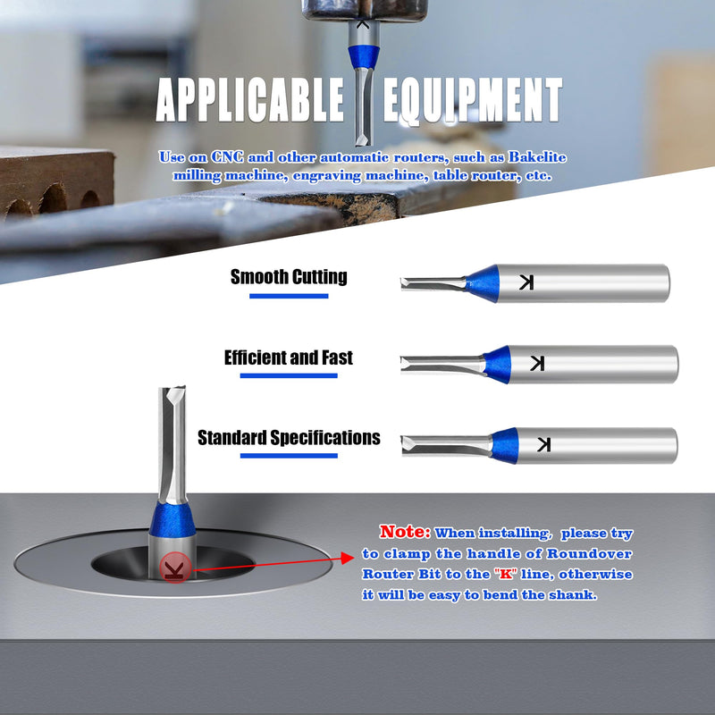 [Australia - AusPower] - ASNOMY 3 mm Groove Cutter 8 mm Shank, Carbide Cutter Router Bits, Straight Wood Cutter Router Bit Set, Milling Tool for Woodworking 1 Stück--8xØ3x12mm 
