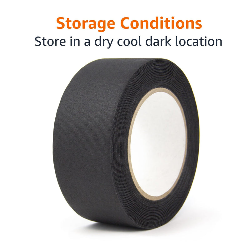 Amazon Basics No Residue, Non-Reflective Gaffers Tape for Photography, 2 inch x 90 feet, Black (Pack of 2) 2" x 90' (Pack of 2)