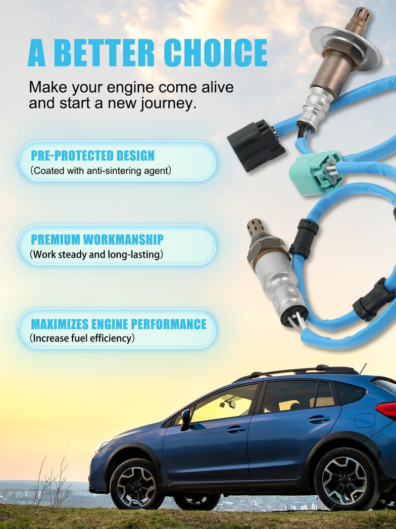 [Australia - AusPower] - TAUTOY 2PCS 234-9062 234-4359 O2 Oxygen Sensor Upstream and Downstream (2.4L L4) for Honda CRV 2007 2008 2009,36531-RZA-013,36532-RZA-004 