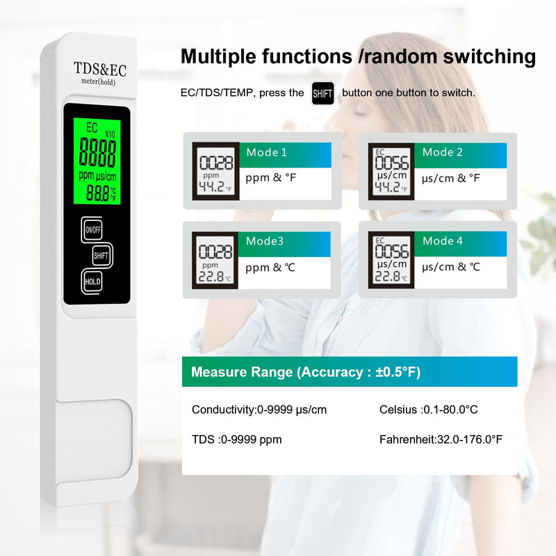 [Australia - AusPower] - Digital Multimeter & TDS Meter – All-in-One Precision Tool for Electrical and Water Testing 