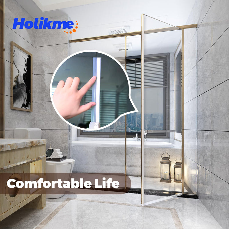 [Australia - AusPower] - Holikme Door Weather Stripping Door Seal Strip, Sealing Sticker Sealing Tape for Door Draft Stopper Adhesive for Doors, Suitable for Windows, Doors 1.8"W-33Feet Transparent 
